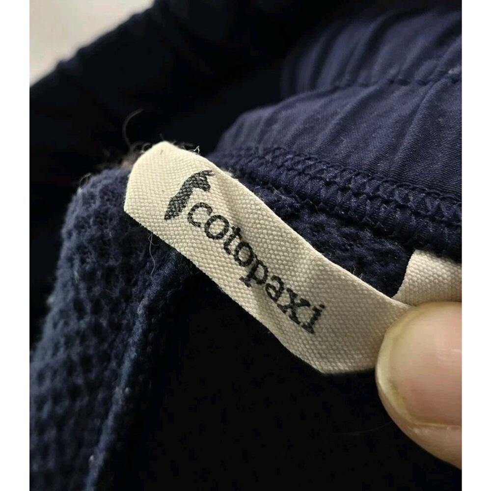 Cotopaxi Pants Womens Medium Joggers Navy Blue Fleece Crop Abrazo - Picture 3 of 14